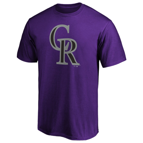 

Fanatics Mens Colorado Rockies Fanatics Rockies Official Logo T-Shirt - Mens Purple Size M