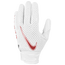 Nike Vapor Jet 6.0 Receiver Gloves - Boys' Grade School White/White/University Red
