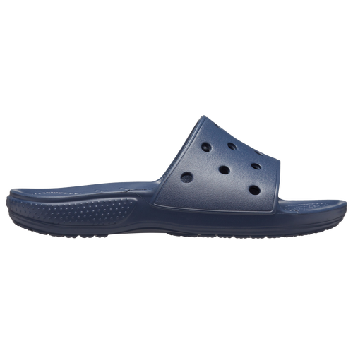 Shop Crocs Mens  Classic Slides In Navy/navy