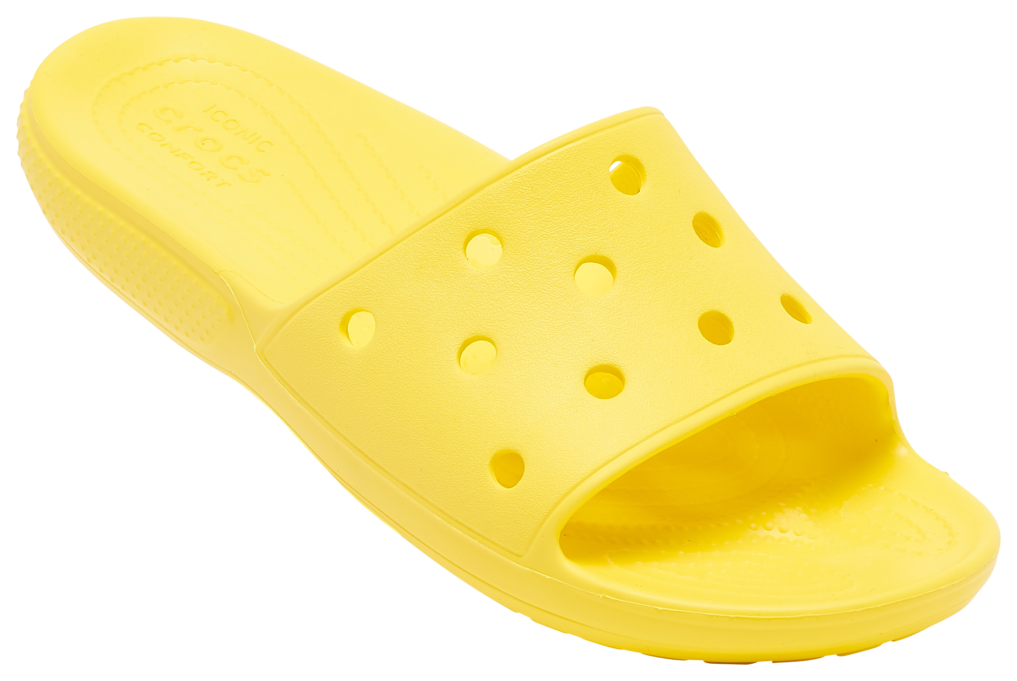 croc slides yellow