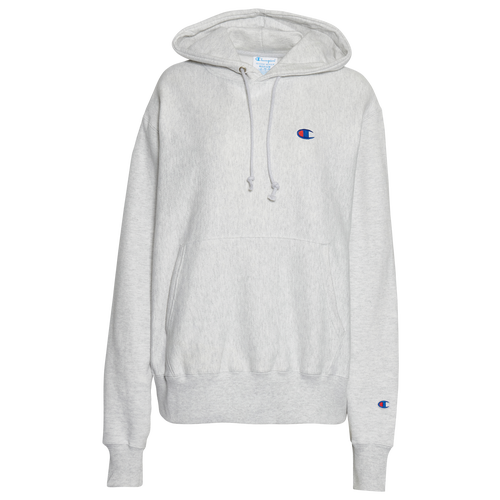 

Champion Womens Champion Boyfriend Reverse Weave Hoodie - Womens Silver/Gray Size M
