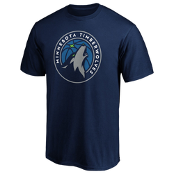 Men's - Fanatics Timberwolves Logo T-Shirt - Navy/Navy