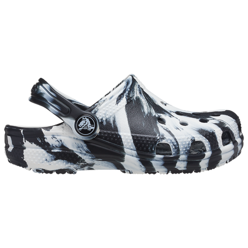 Crocs Kids' Baya Marble Clog In White/black | ModeSens