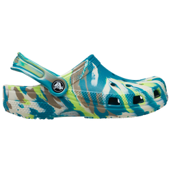 Boys' Toddler - Crocs Classic Marbled Clogs - Limeade/Blue