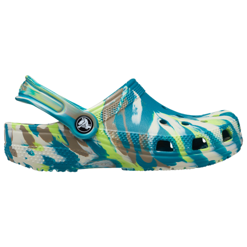 

Crocs Boys Crocs Classic Clogs Marbled - Boys' Toddler Shoes Limeade/Blue Size 06.0