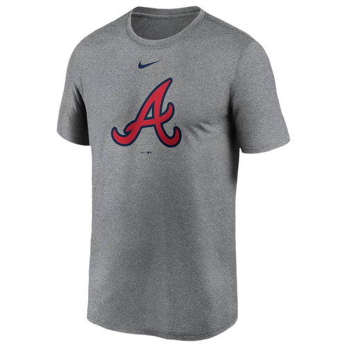 

Nike Mens Atlanta Braves Nike Braves Large Logo Legend T-Shirt - Mens Gray/Gray Size S