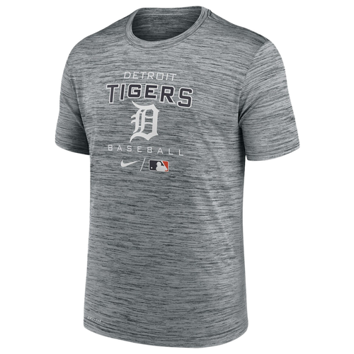 

Nike Mens Detroit Tigers Nike Tigers Velocity Practice Performance T-Shirt - Mens Anthracite/Anthracite Size XL
