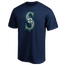 Fanatics Mariners Official Logo T-Shirt - Men's Navy
