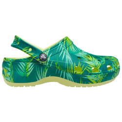 Women's - Crocs Classic Platform - Green/Yellow