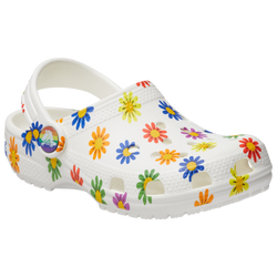 Girls' Grade School - Crocs Classic Clogs - White/Multi