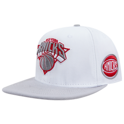 Adult - Pro Standard Knicks WC Crackle Wool Snapback Hat - White/Grey