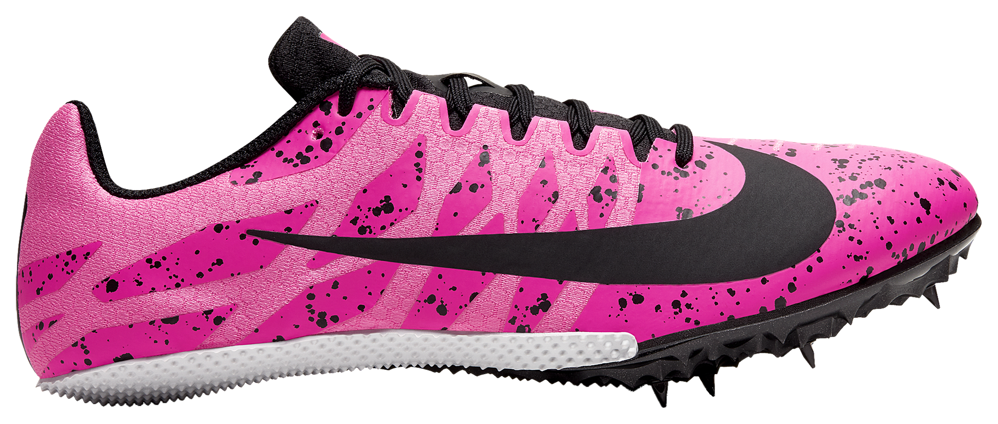 pink running spikes