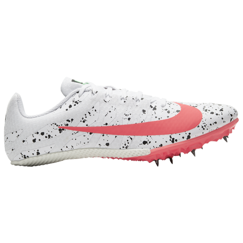 Nike Zoom Rival S 9 - Women's Sprint Spikes - White / Flash Crimson / Hyper Jade - 907565-101