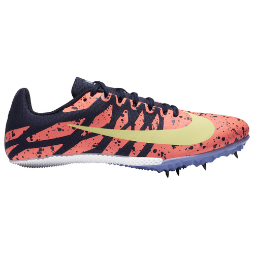 Nike Zoom Rival S 9 - Women's Sprint Spikes - Bright Mango / Light Zitron / Blackened Blue - 907565-801