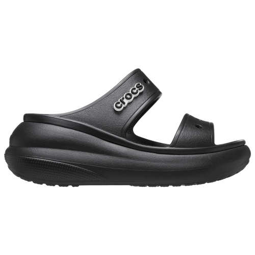 Shop Crocs Womens  Classic Crush Sandals In Black/black