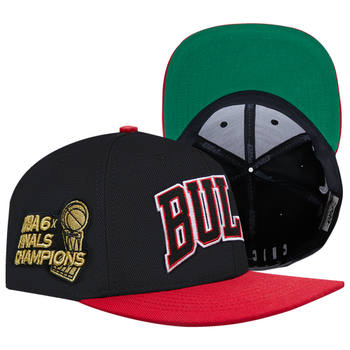 

Pro Standard Pro Standard Bulls Half Court Wool Snapback Hat - Adult Black/Red/Black Size One Size
