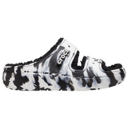 Women's - Crocs Cozzy Sandals - White/Black