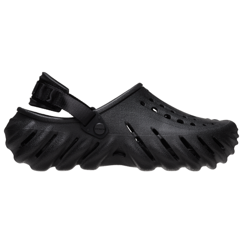 Crocs Womens  Echo Clogs In Black/black