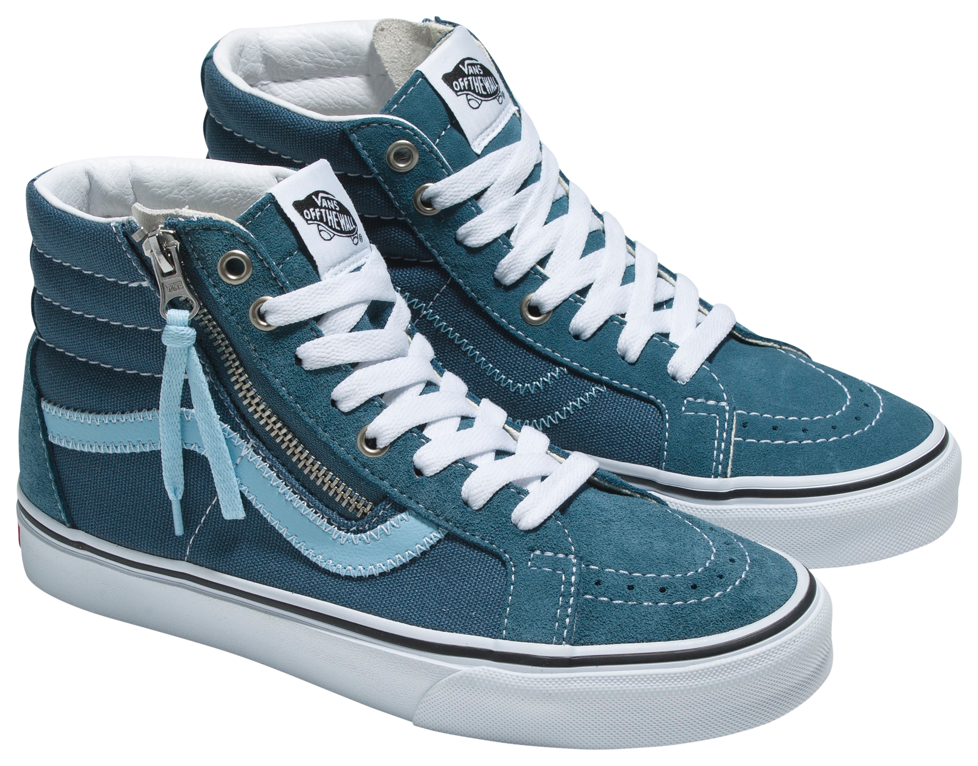 Vans sk8 hi zip on clearance feet