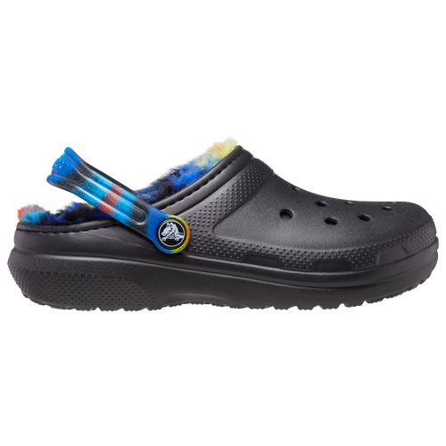 

Girls Crocs Crocs Classic Lined Clogs - Girls' Grade School Shoe Black/Multi Size 06.0