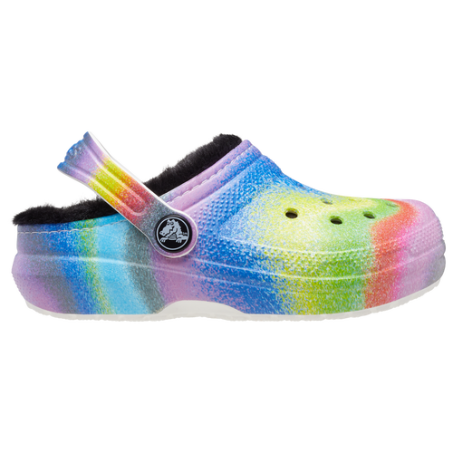 Crocs Kids' Girls  Classic Lined Clog In Black/multi