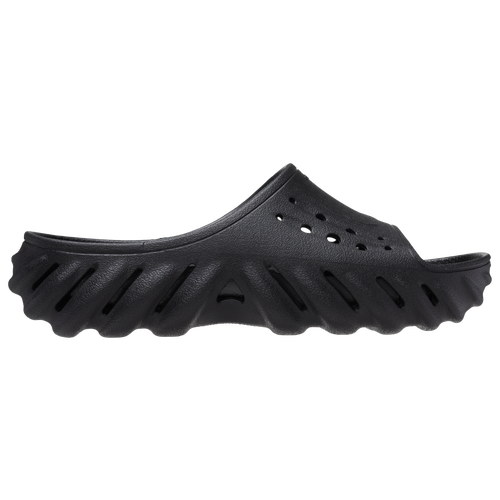 Crocs Unisex Echo Slides Black 42 In Black/black