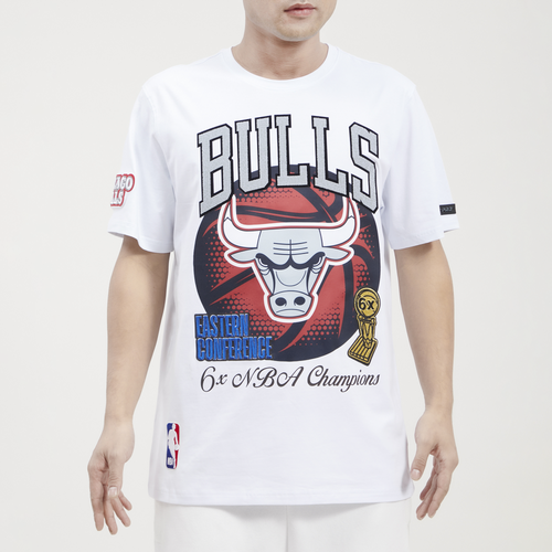 

Pro Standard Mens Pro Standard Bulls Crackle T-Shirt - Mens White/White Size M