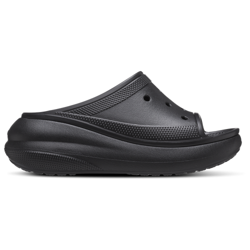 Shop Crocs Womens  Crush Slides In Black/black