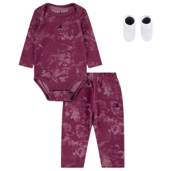 Boys' Infant - Jordan 3 Piece Acid Wash Set - Red/White