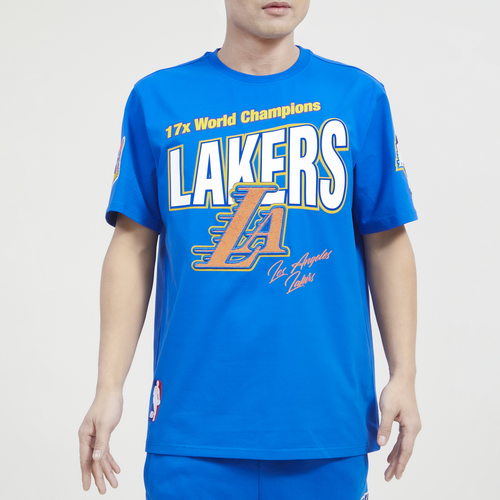 Pro Standard Mens Lakers 3 Peat Sj T-Shirt - Blue/Blue Size L