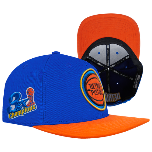 

Pro Standard Pro Standard Pistons BOC Wool Snapback Hat - Adult Royal Blue/Orange Size One Size