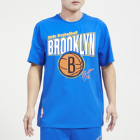 Pro Standard Women's Brooklyn Nets Varsity Blues Cropped Boxy T-Shirt