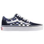 Navy/True White- Checker Flame