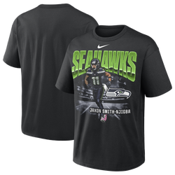Men's - Nike Seahawks Oversized Player T-Shirt - Black