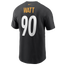Nike Steelers Name & Number T-Shirt - Men's Black/Black