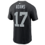 Nike Raiders Name & Number T-Shirt - Men's Black/Black