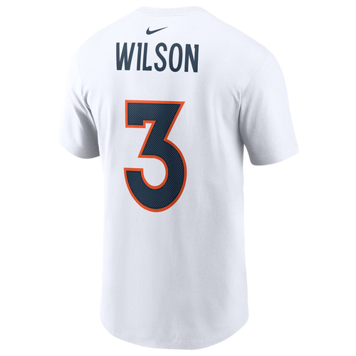 

Nike Mens Russell Wilson Nike Broncos Name & Number T-Shirt - Mens White/White Size XL