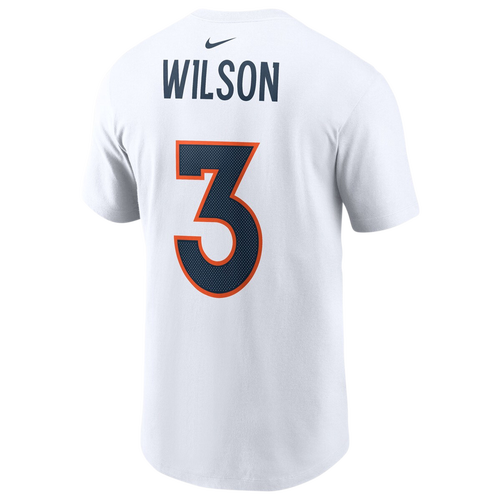 

Nike Mens Russell Wilson Nike Broncos Name & Number T-Shirt - Mens White/White Size M