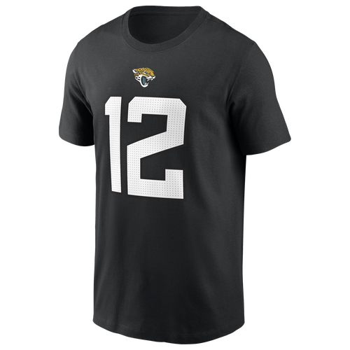 Nike Men's Travis Hunter Black Jacksonville Jaguars 2025 Nfl Draft First Round Pick Player Name Number T-Shirt - Black