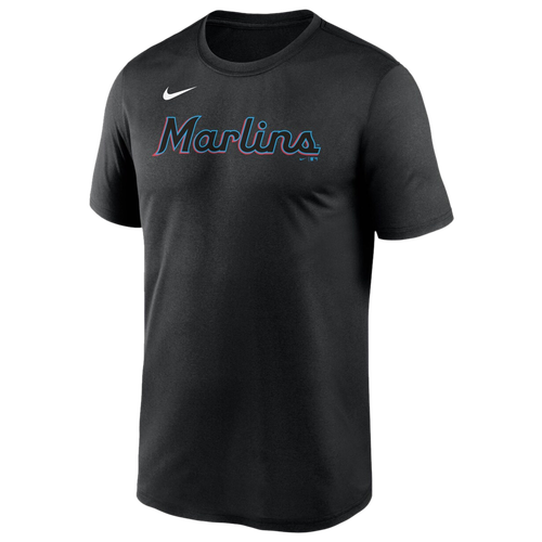 

Nike Mens Nike Marlins Wordmark Legend T-Shirt - Mens Black/Black Size XL