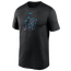 Nike Marlins Large Logo Legend T-Shirt - Men's Black/Black