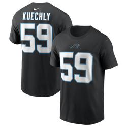 Men's - Nike Panthers Luke Kuechly Retired Player T-Shirt - Black