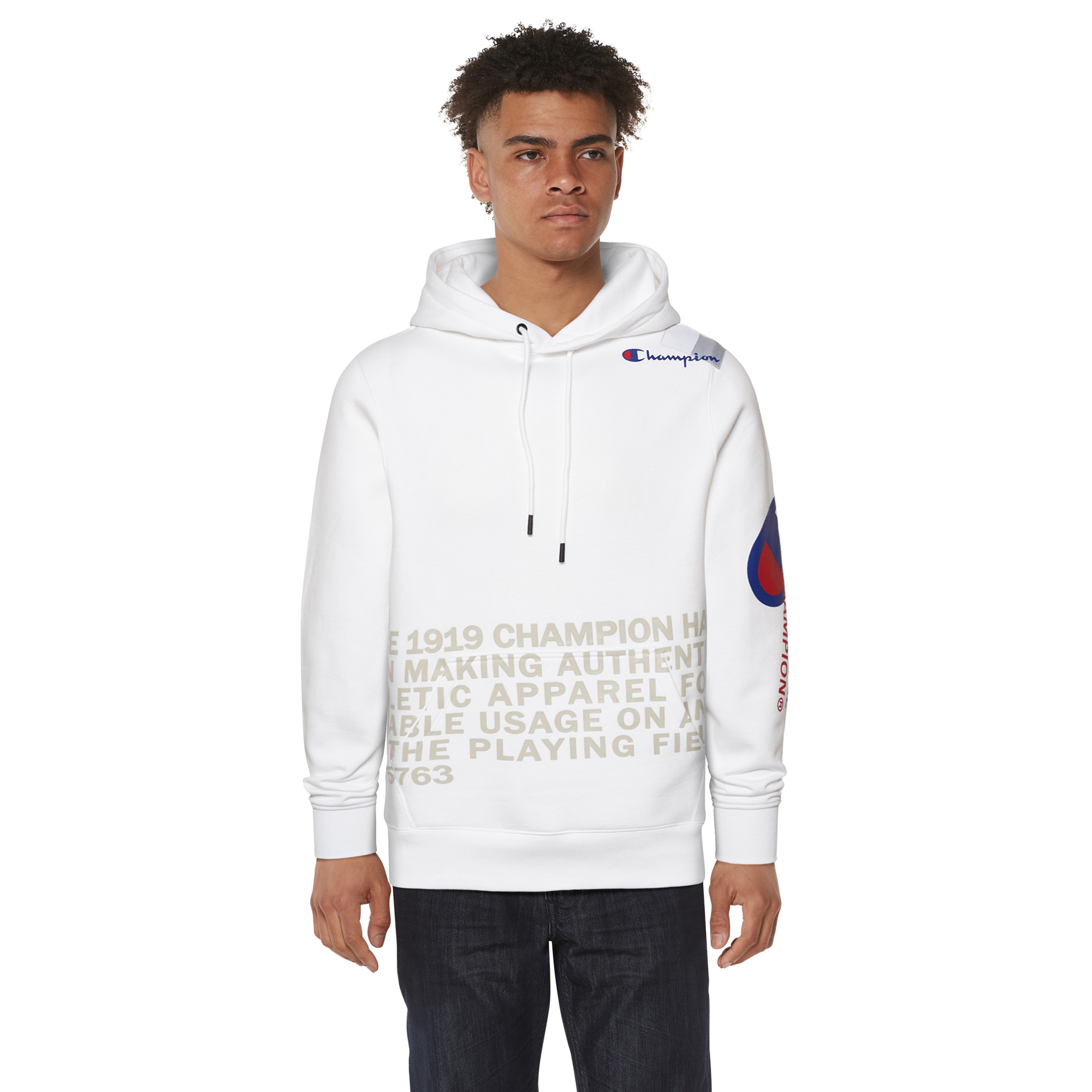 champion behind the label pullover hoodie
