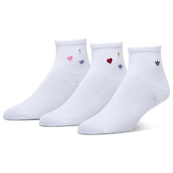 Women's - adidas OG I cons 3-Pack High Quarter - White/Blue