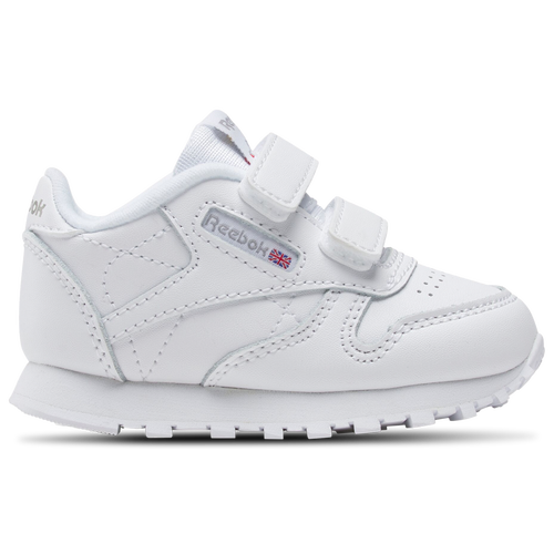 

Boys Reebok Reebok Classic Leather - Boys' Toddler Shoe White/Carbon/Vector Blue Size 09.0