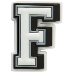 Men's - Crocs Letter F Pin - White/Black