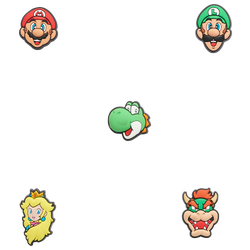 Youth - Crocs Jibbitz Charms Super Mario (5-Pack) - Multicolor/Multi