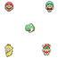 Crocs Jibbitz Charms Super Mario (5-Pack) - Youth Multicolor/Multi