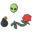 Crocs Jibbitz Bomb Alien 3-Pack - Men's Multi