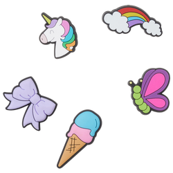 Youth - Crocs Young Girl Cartoons 5 Pack - Multi/Multi